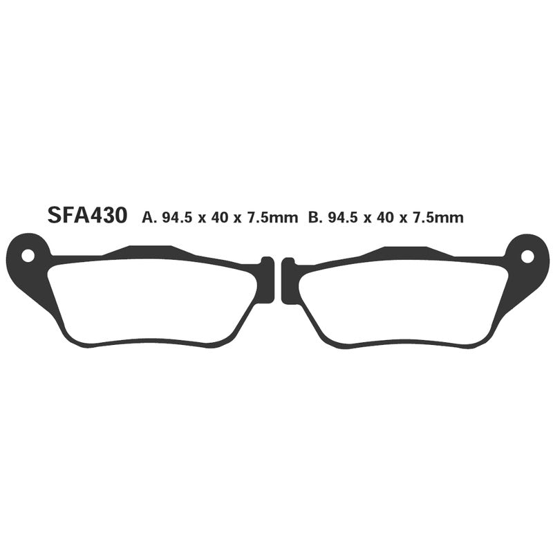 Ebc Pastiglie freno Sfac Yamaha X-Max 125/250 05-09 Anteriore SFAC430