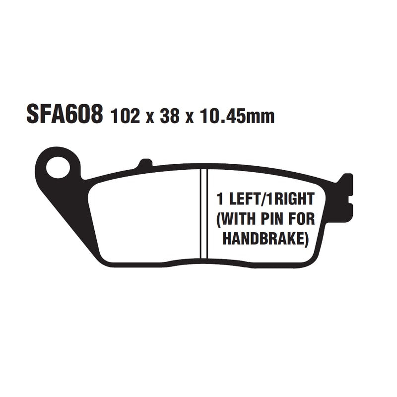 Ebc Brake Pads Sfa Kymco X-Citing500I 05-08 Rear SFA608