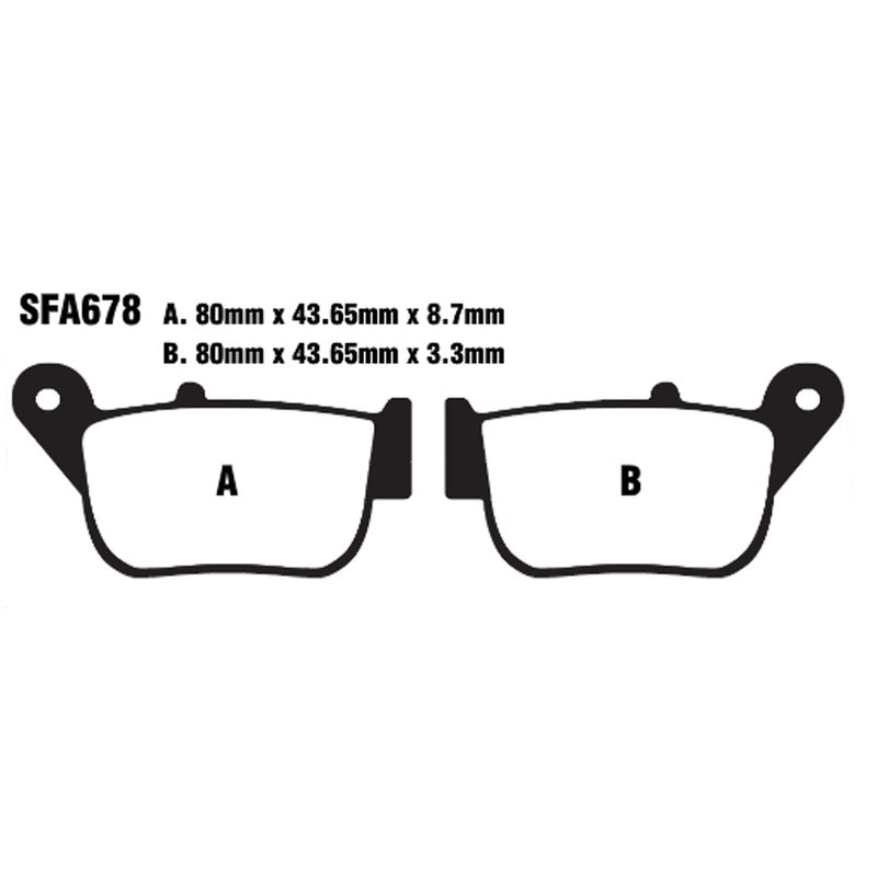 Ebc Pastiglie freno Sfa X-Max 250 14- Posteriore SFA678