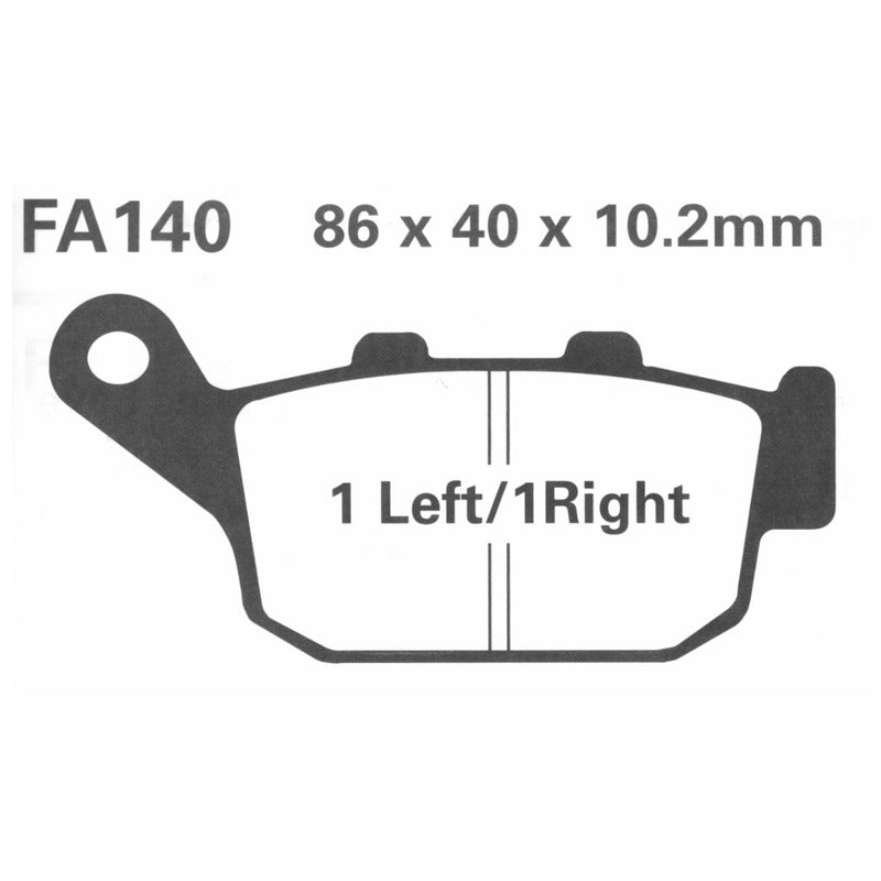 Ebc Brake Pads Sfac Honda Pantheon 125/150 03-05 Rear SFAC140