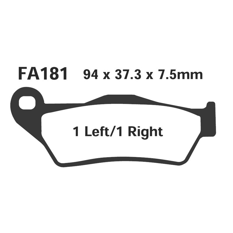 Ebc Pastiglie freno Sfa Hh Yama Majesty125 Anteriore SFA181HH