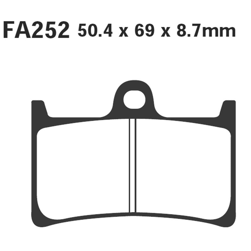 Ebc Pastiglie freno Sfac Yamaha T-Max 500 08-11 Anteriore SFAC252