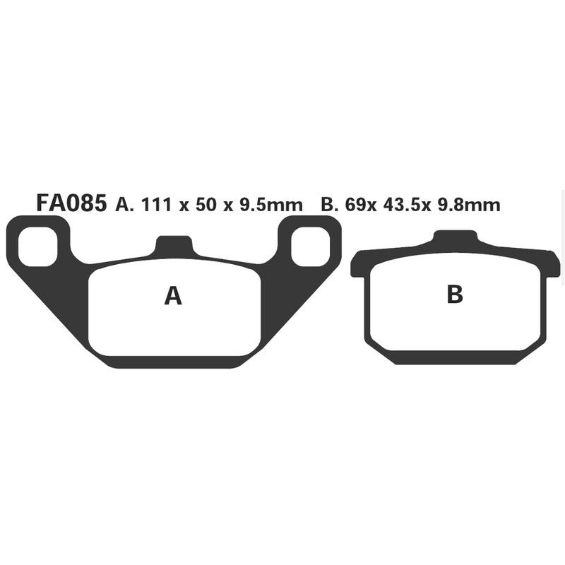 Ebc Hh brake pads Kawasaki Gpz 250/1100 FA085HH