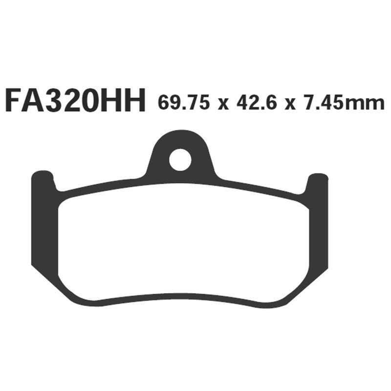 Ebc Pastiglie freno Hh Mv Agusta Posteriore FA320HH