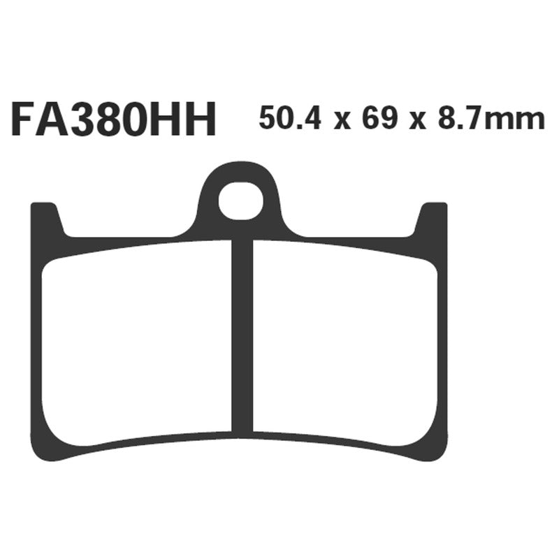 Ebc Hh Brake Pads Yamaha Yzf R1/R604-06 Front Fz1 1000-Mt-01 1700 FA380HH