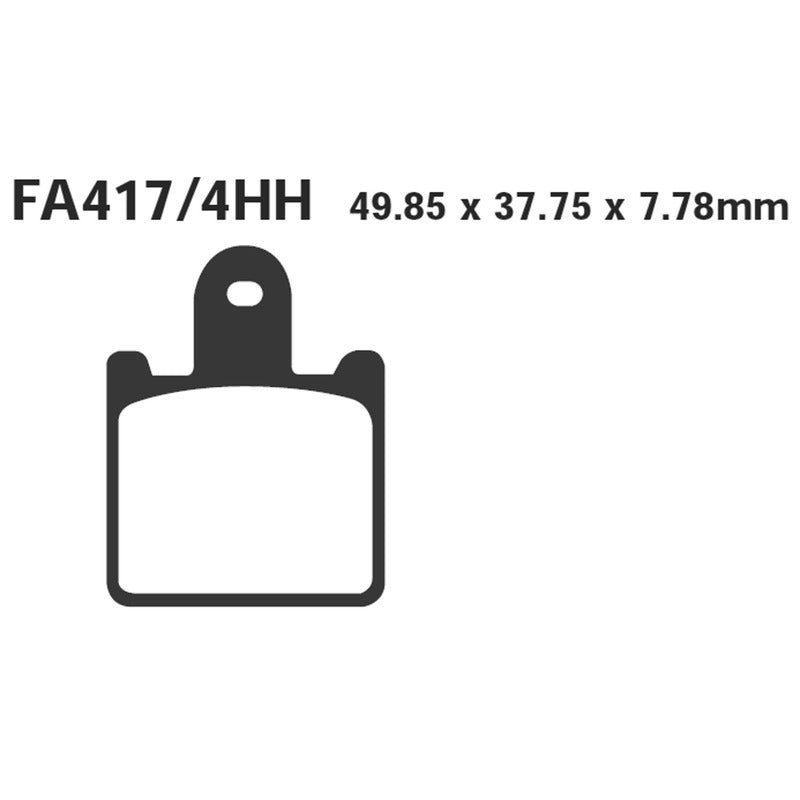 Ebc Set Pastiglie freno Hh Kawasaki Zx-6R, Z100007- Anteriore FA417/4HH