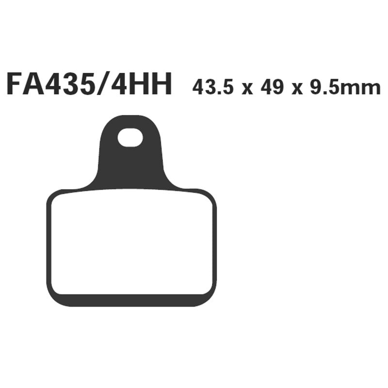 Ebc Pastiglie freno Hh Mv Agusta F41000 07-08 Anteriore FA435/4HH