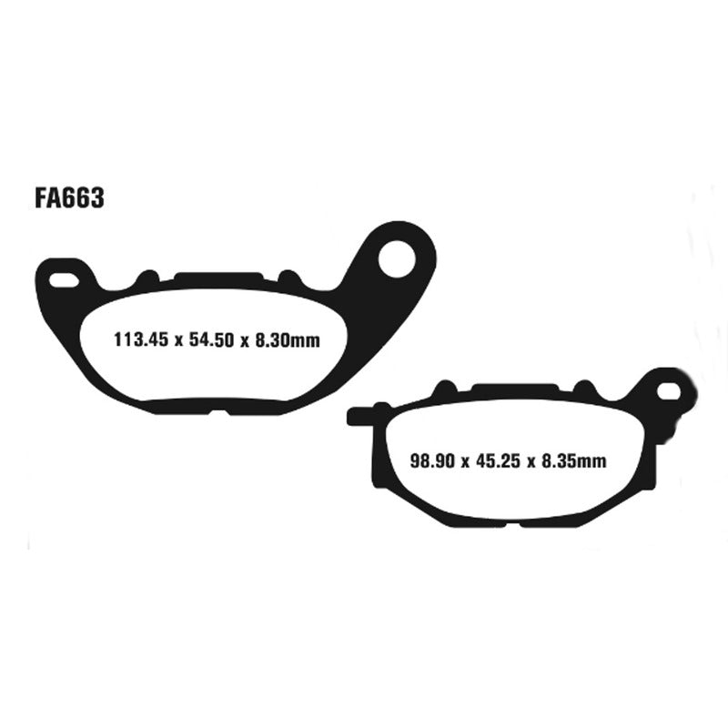 Ebc Pastiglie freno Hh Yamaha Mt-03 320 Yzf R3 16- Anteriore FA663HH