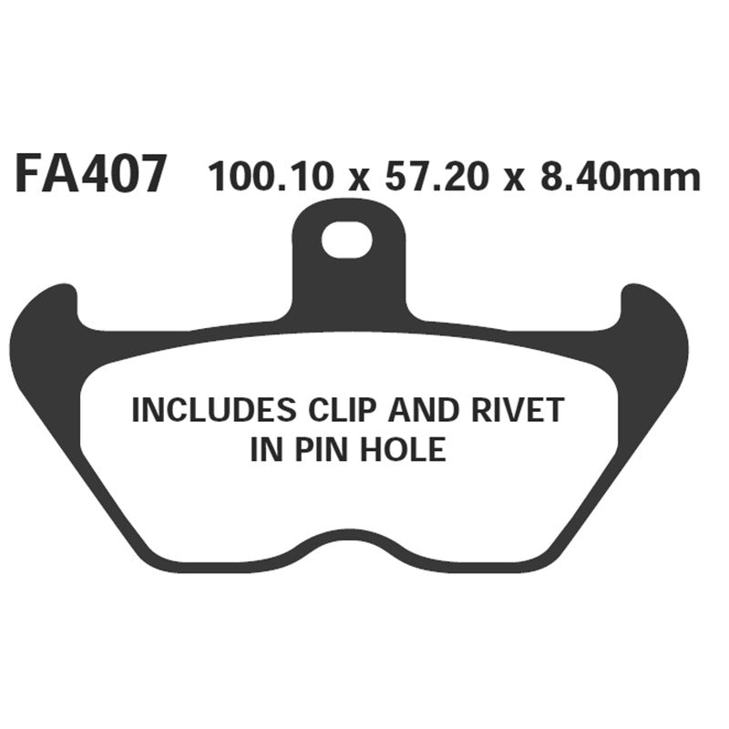 Ebc Pastiglie freno Epfa Bmw Serie K-R Anteriori 1100/1200 90-02 con Piastrine EPFA407HH