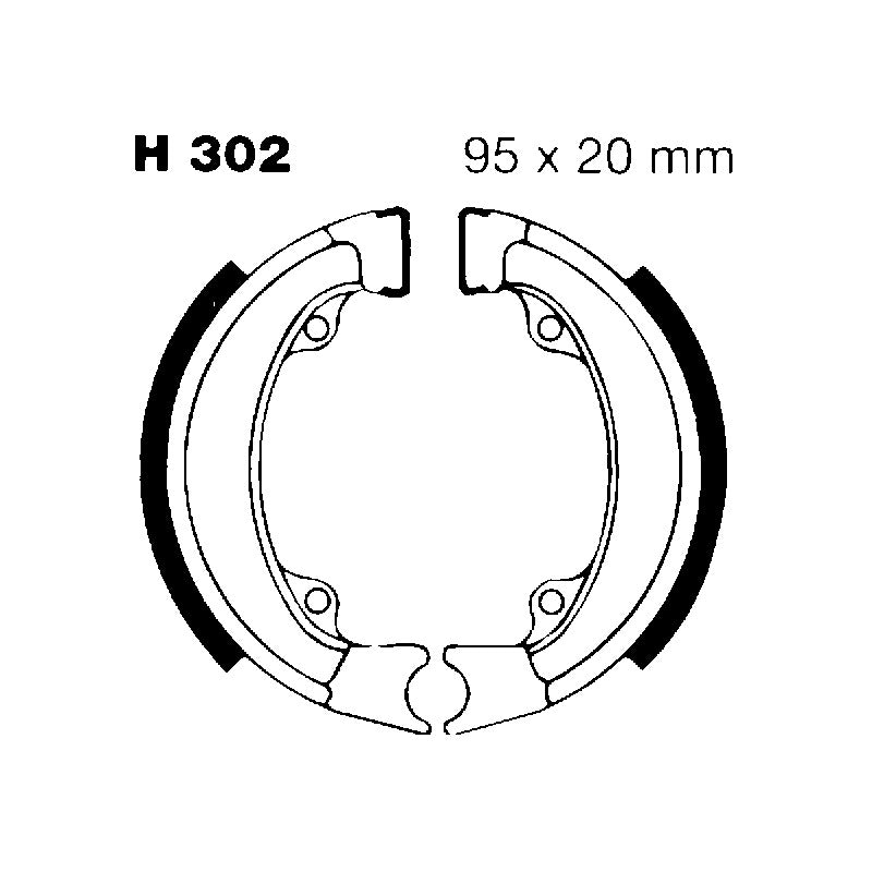 Ebc Ganasce Freno Honda Nx 50 - Px 50 H302