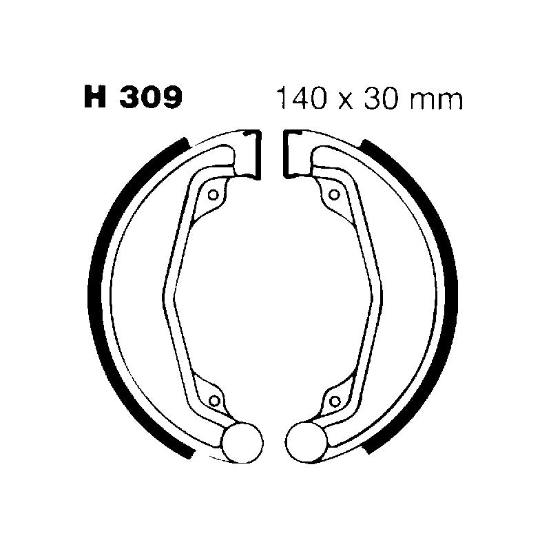 Ebc Ganasce Freno Honda Xl 500 S H309