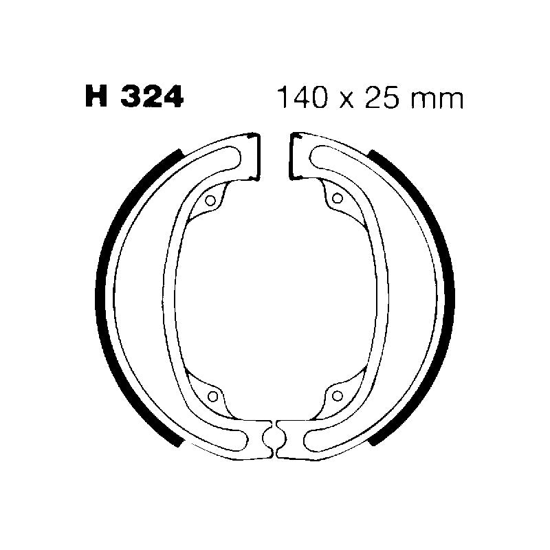 Ebc Ganasce Freno Honda Cr125 R H324