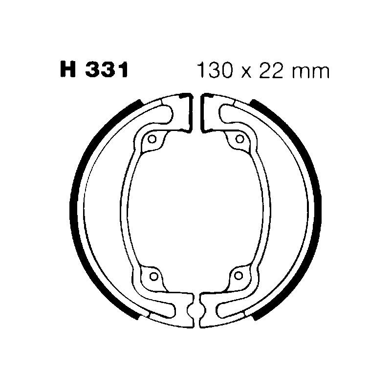 Ebc Ganasce Freno Honda Cr125 R H331