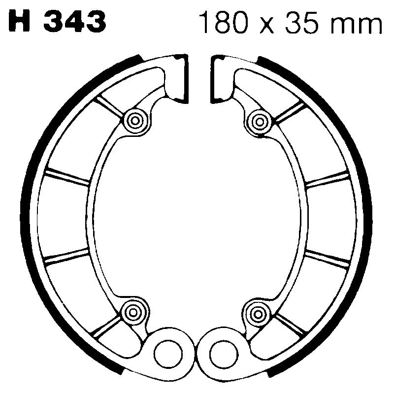 Ebc Ganasce Freno Honda Vf750-Vt1100 H343