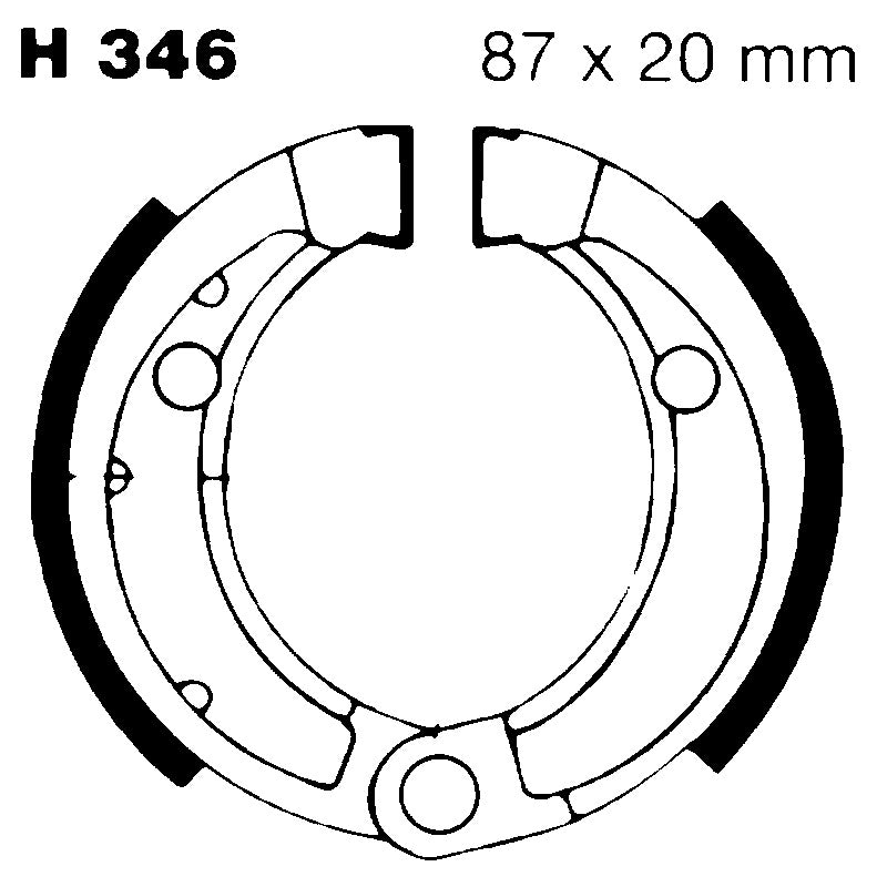Ebc Ganasce Freno Bombardier 50/90 02-04 H346