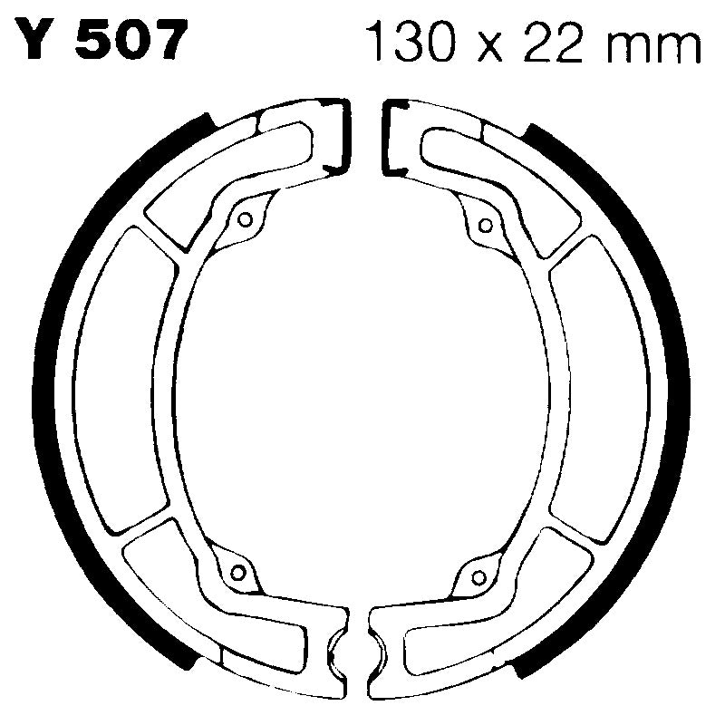 Ebc Ganasce Freno Yamaha Yz 125 76-83 Y507