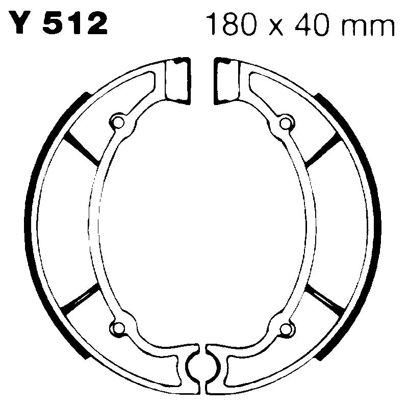Ebc Ganasce Freno Yamaha Tx 500 - Xs Y512