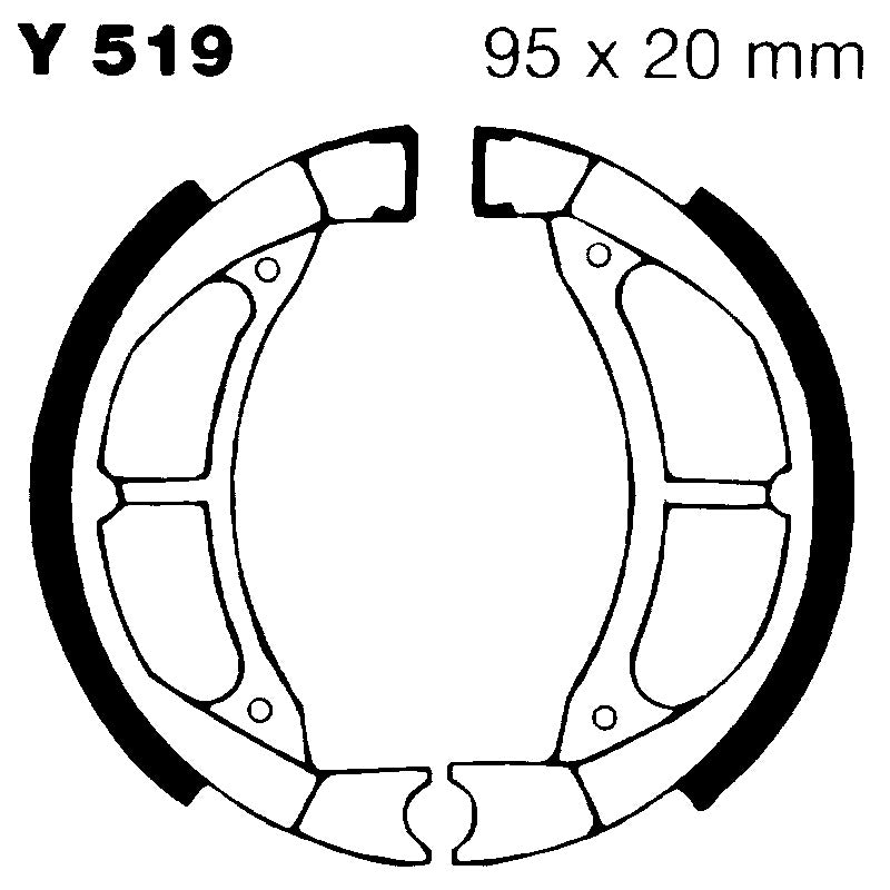 Ebc Ganasce Freno Yamaha Cg50 E Y519