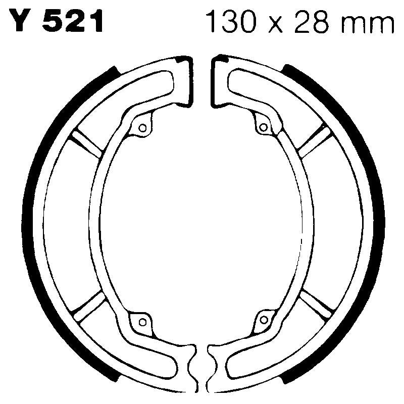 Ebc Ganasce Freno Yamaha Xc 125 Beluga Y521