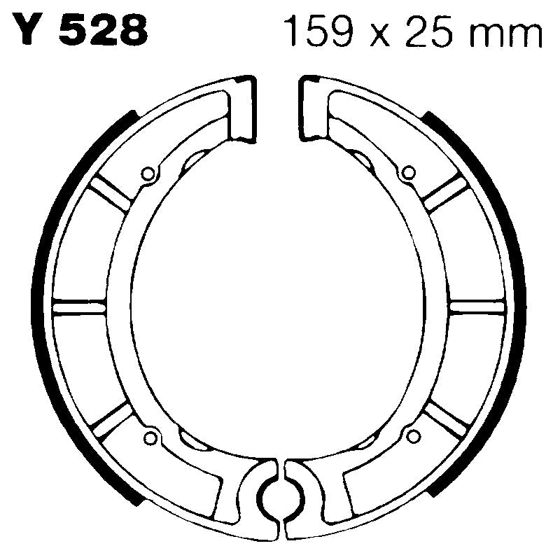 EBC Bremsbacken Yamaha YFM 250 Vorder-/Hinterachse Y528