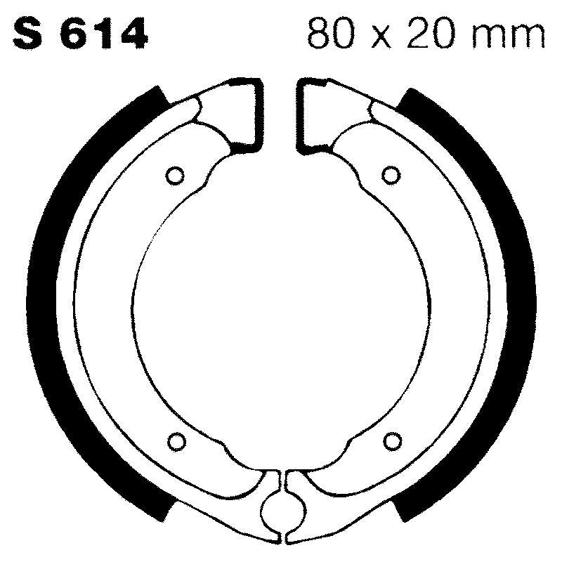 Ebc Ganasce Freno Kawasaki Kfx50/80 03-06 S614
