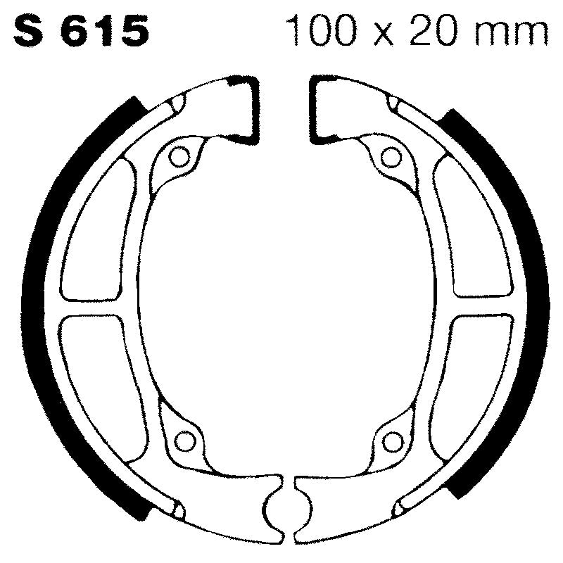 Ebc Ganasce Freno Suzuki Rm 80 82-85 Anteriori S615
