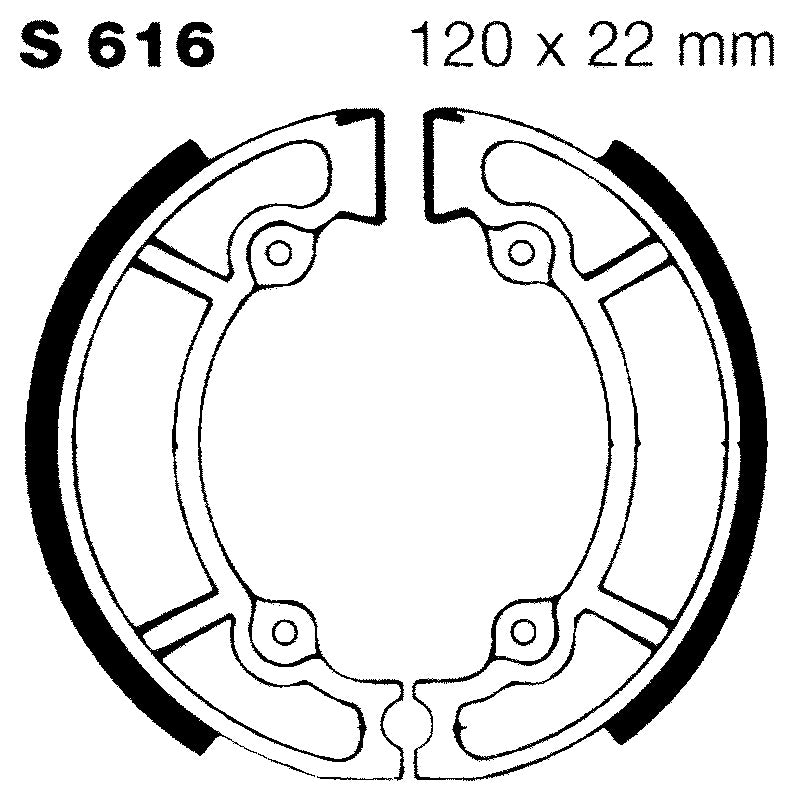 Ebc Ganasce Freno Suzuki Rm 125/250 Posteriori S616