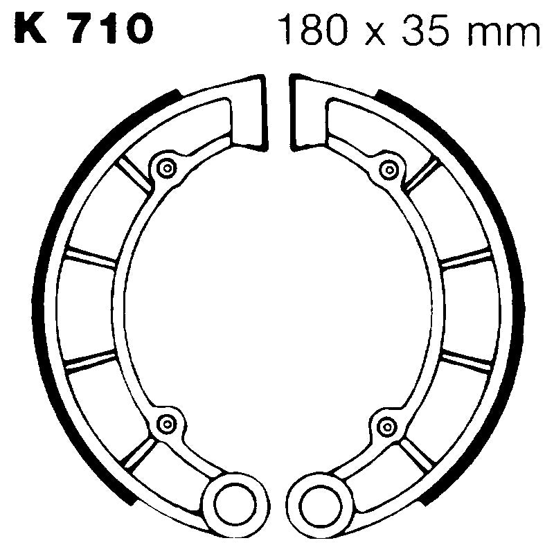 Ebc Ganasce Freno Kawasaki Kwf 300/400 Posteriore K710