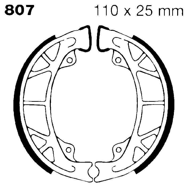 Ebc Ganasce Freno Malaguti Crosser Posteriore 807