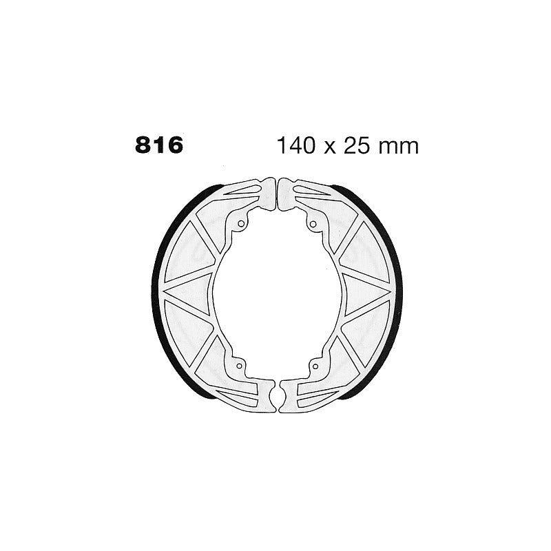 Ebc Ganasce Freno Liberty-Hexagon Posteriore 180/250 816