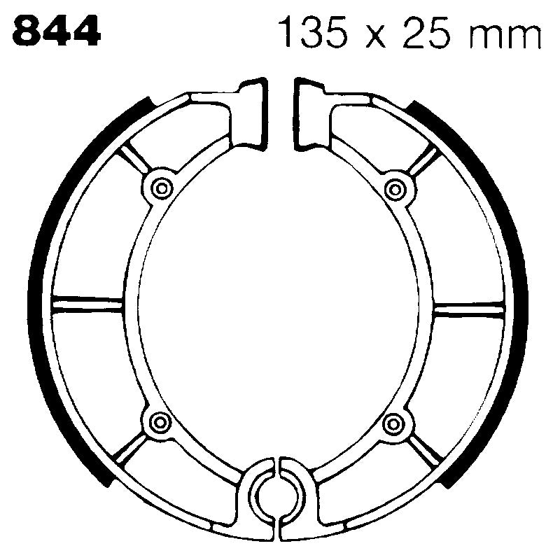 EBC-Bremsbacken Cagiva SST 250-80 844