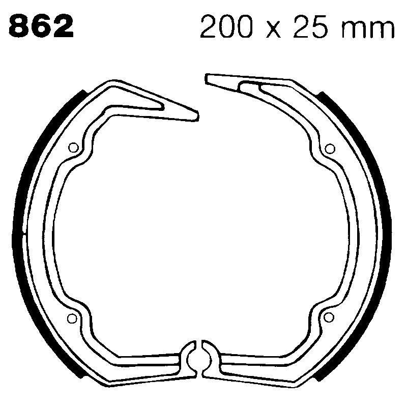 Ebc Ganasce Freno Bmw R65 Ls 81-85 862