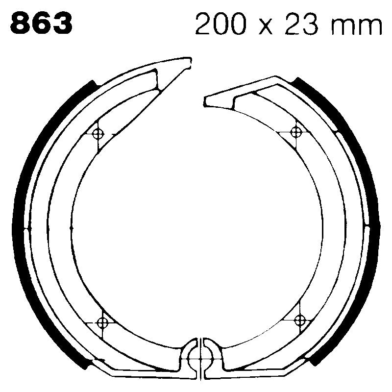 Ebc Ganasce Freno Bmw K 75/75 S 863