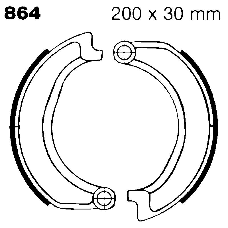Ebc Ganasce Freno Bmw R50/5,60/5,60/6,75/5 69-76 864