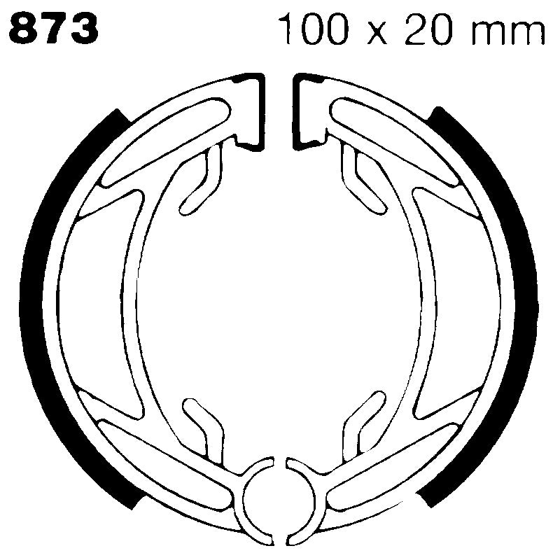 Ebc Ganasce Freno Moto Becane Atom/Leleu 873