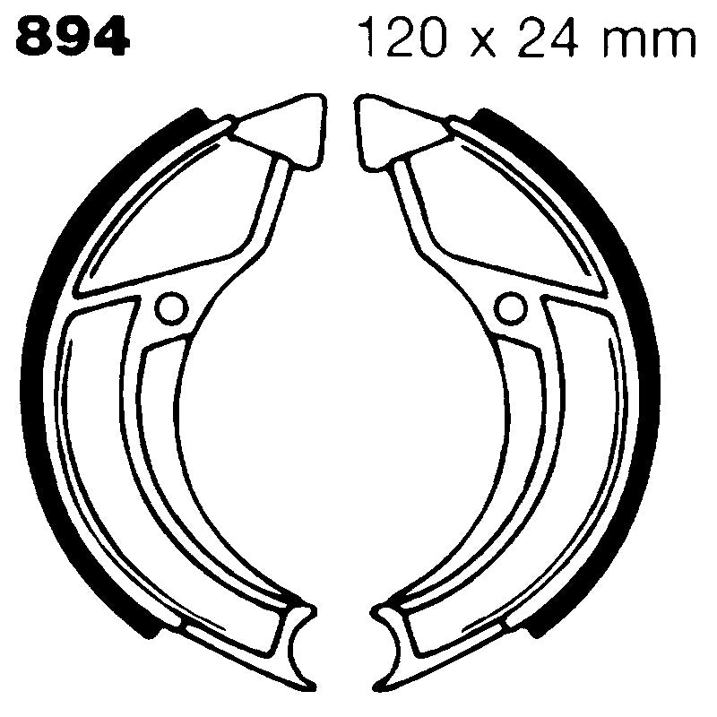 Ebc Ganasce Freno Pgo Comet 894