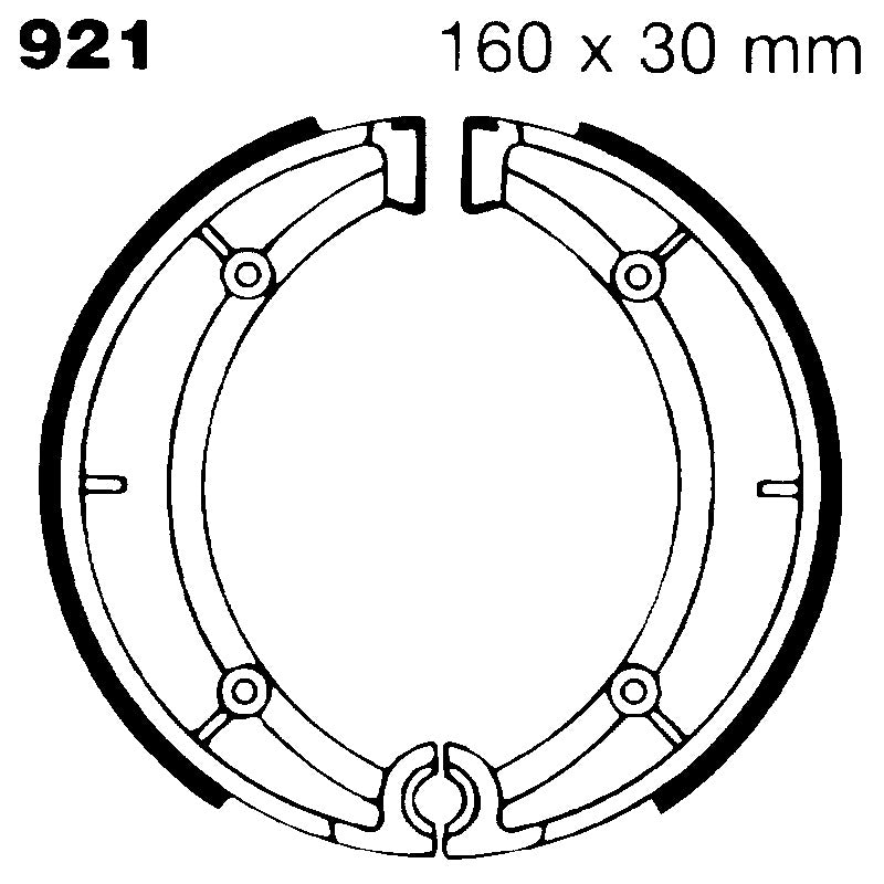 Ebc Ganasce Freno Aprilia Classic 125 Posteriore 921