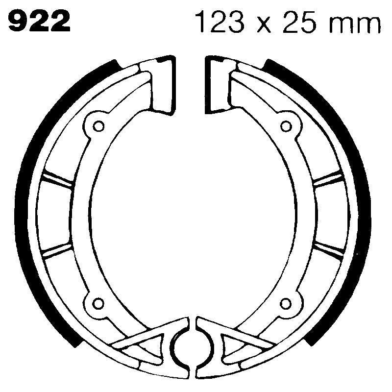 Ebc Brake Shoes Fantic Caballero 50 922