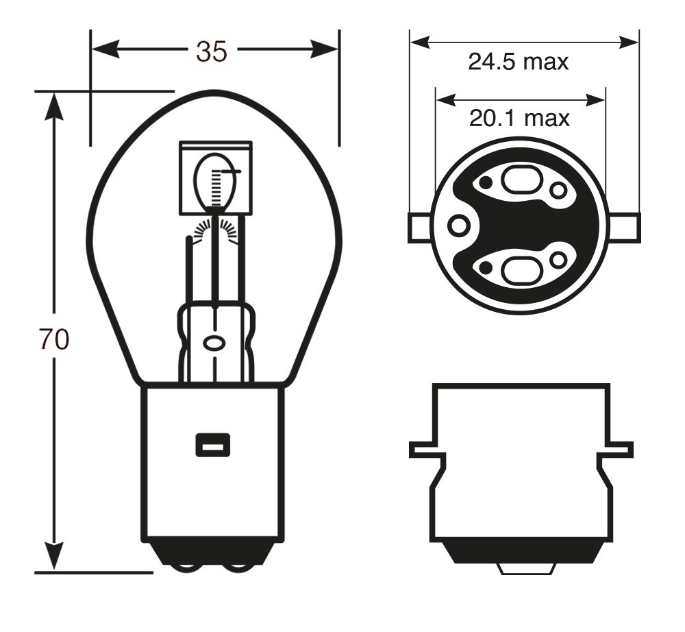 Ring Lampadina 24V 45/40W