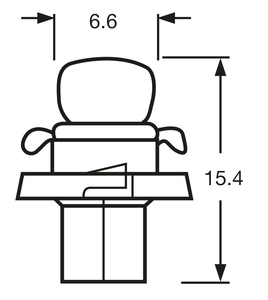 Ring Light Bulb 12.6V 1.5W White Socket