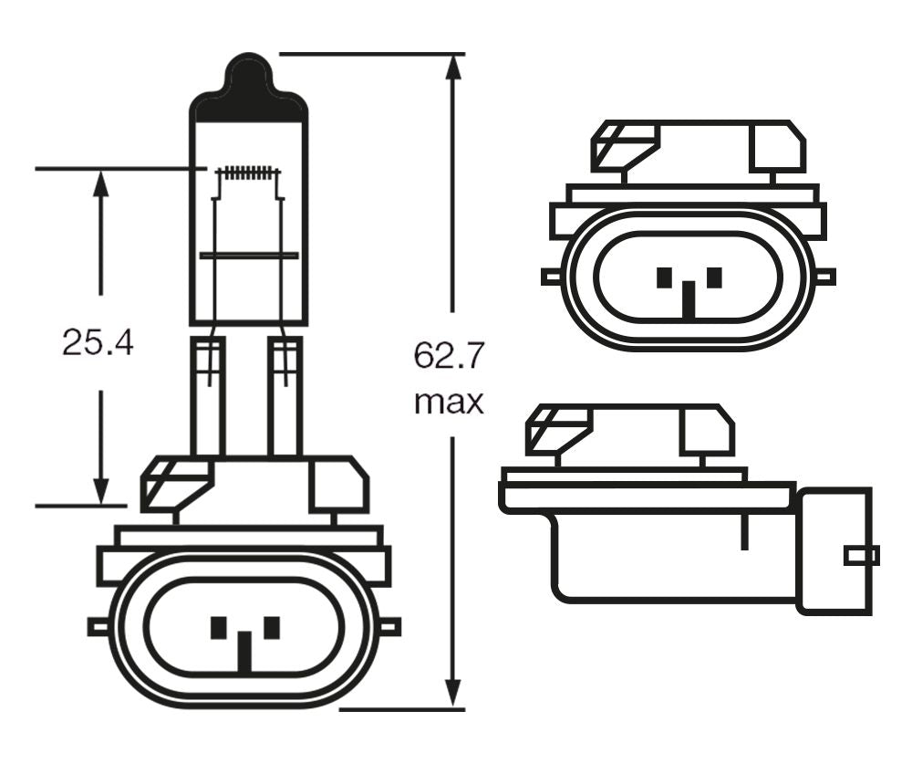 Ringbirne 12V 27W H27W/2