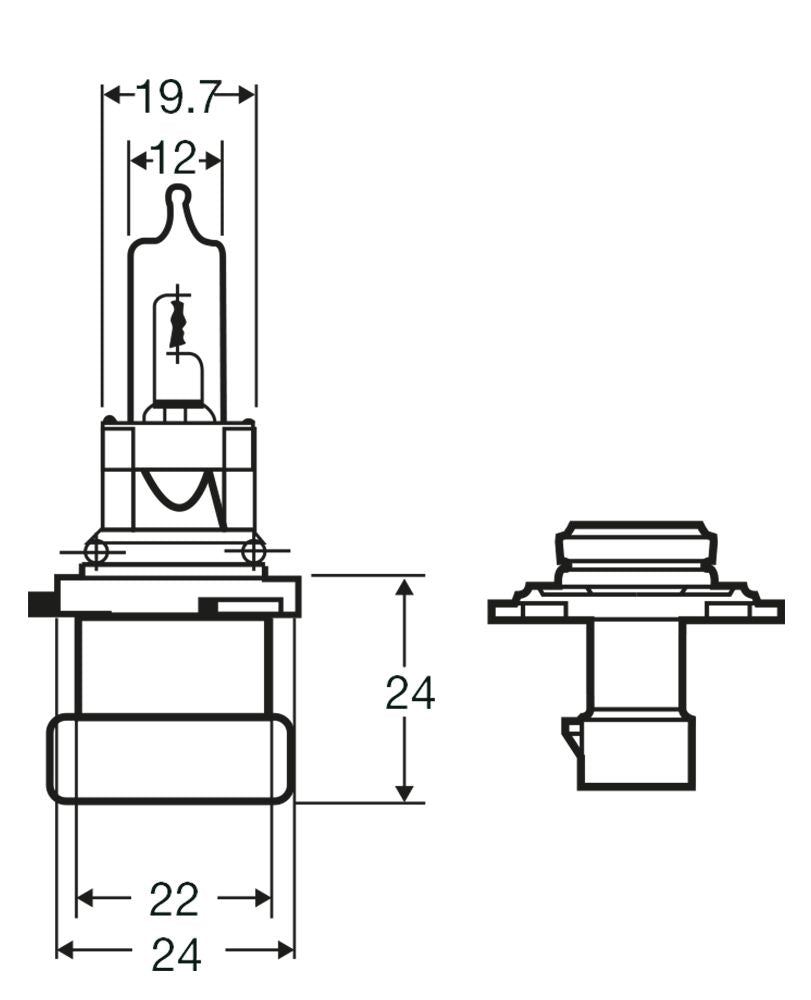 Bombilla de anillo 12 V 60 W HB3A