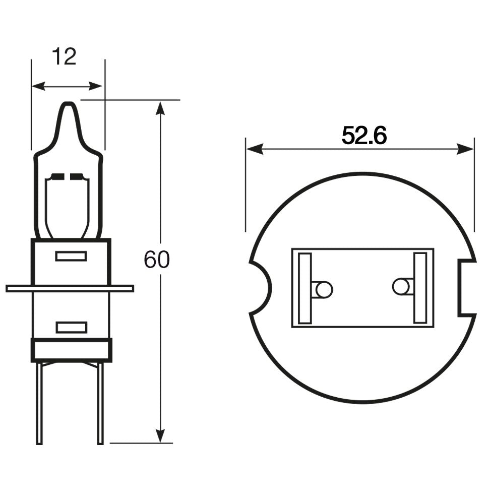 Bombilla de anillo de importación 12 V 55 W