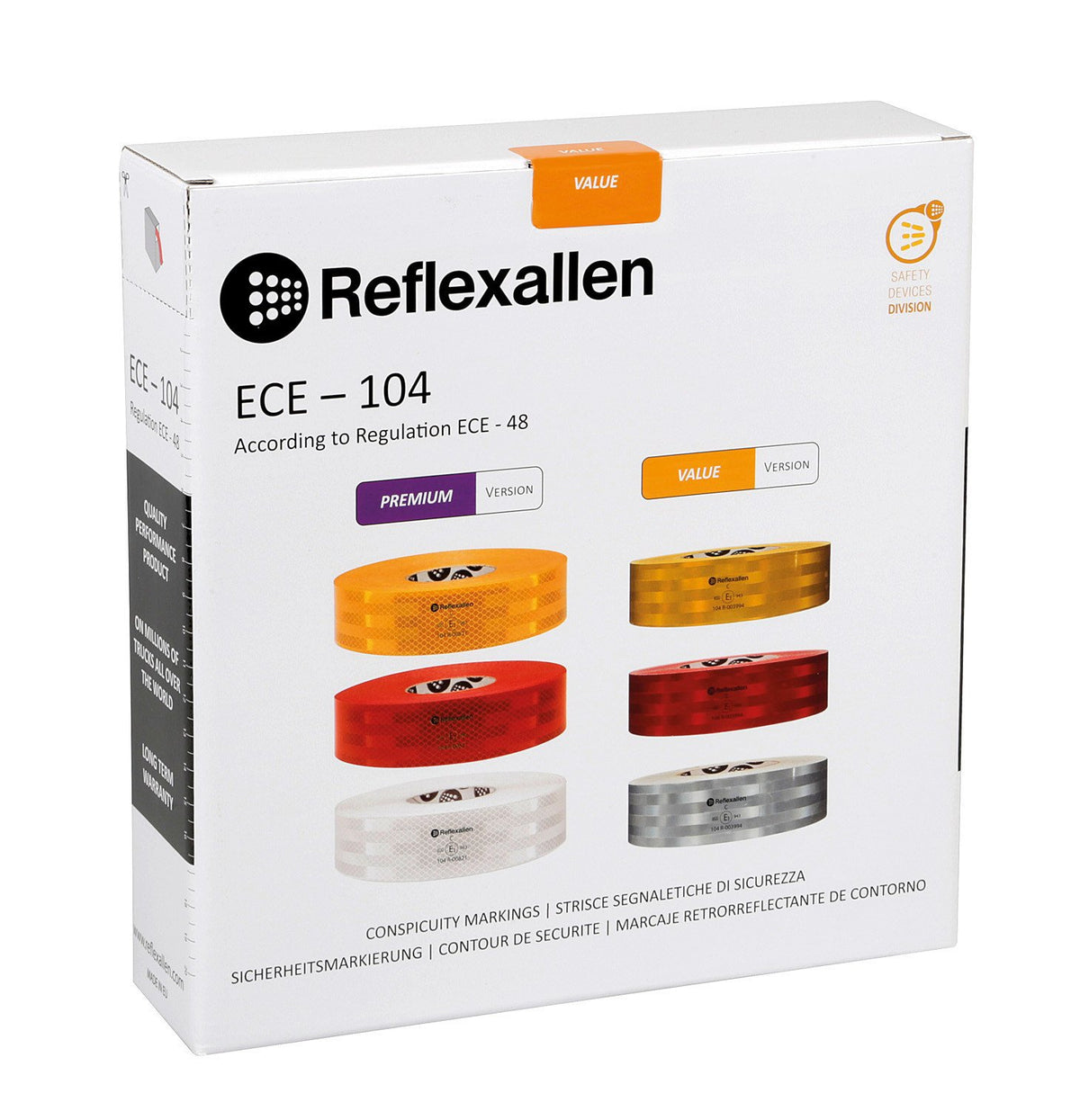 Lampa Value, nastro segnaletico di sicurezza per superfici rigide 12,5 m Giallo RA7155S