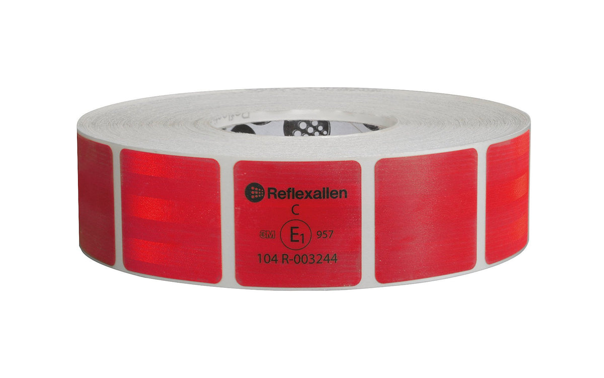 Lampa Value Nastro Segnaletico di Sicurezza per Superfici Telonate - 50 m - Rosso
