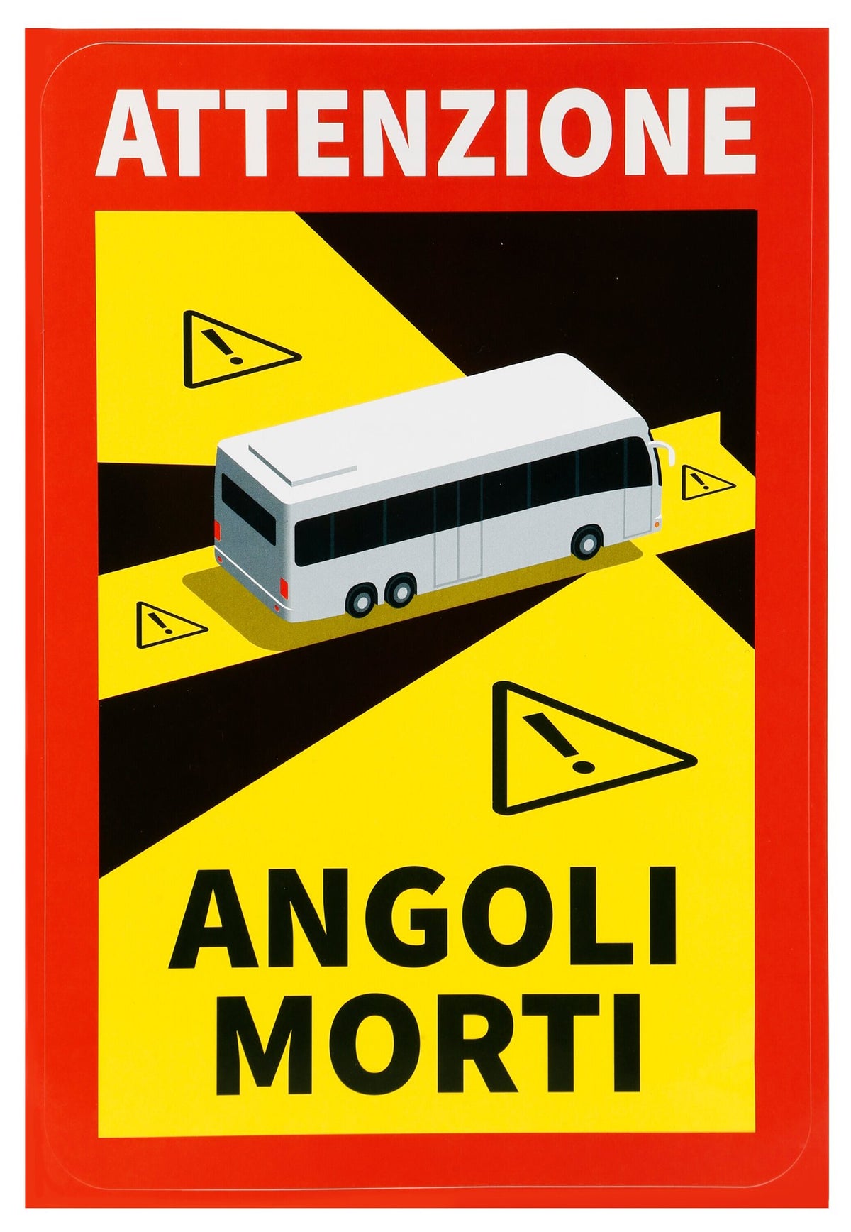 Lampa Contrassegno adesivo angoli morti, 1 pz - Autobus - ITA RA90602I