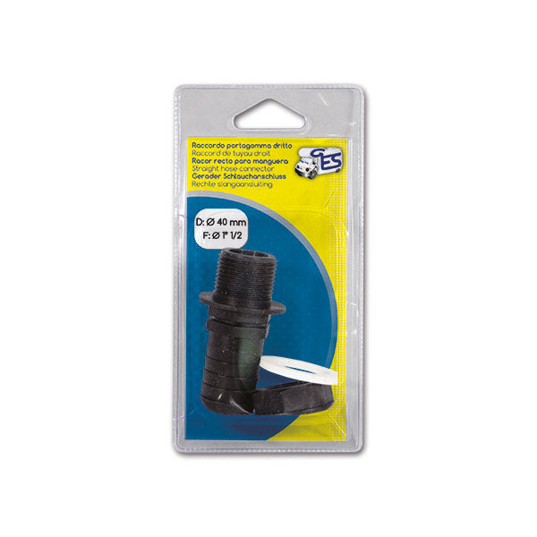 Accesorio recto macho completo diámetro 40 F1 pulgada 1/2 pulgada RAC50203C