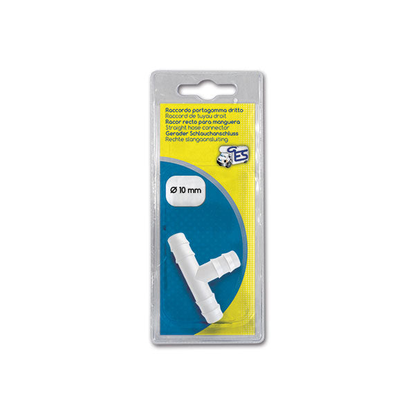 Manicotto a T diametro 10 mm in blister 8032793935032