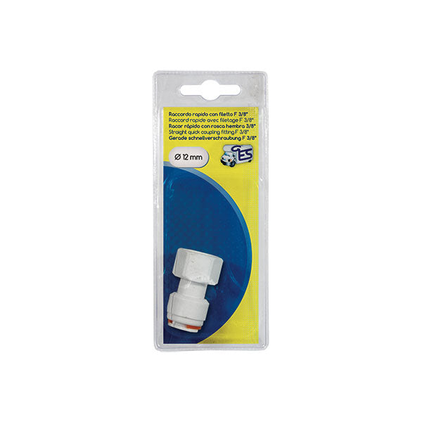Rac rapido dritto diametro 12 mm F3/8'' blister 1p 8032793936206