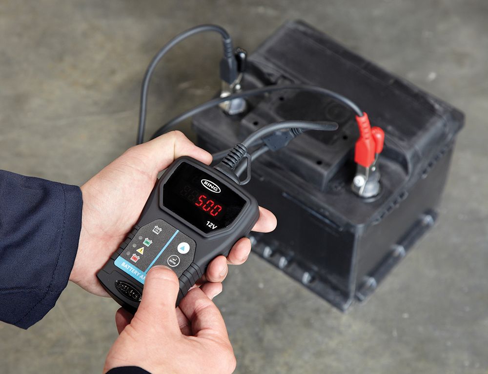 Analizador de batería digital Ring de 12 V
